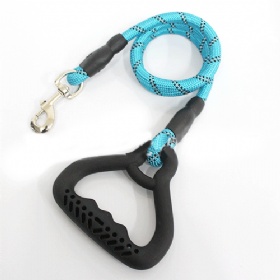 Reflective Nylon Colorful Round Leash for Medium to Large Dogs - Ideal for Outdoor Dog Walking