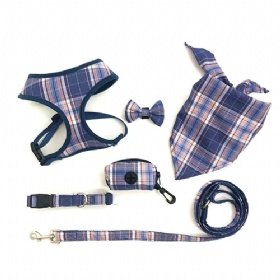 Winter & Autumn Pet Dog Harness Set，Pet Harness with Bowknot